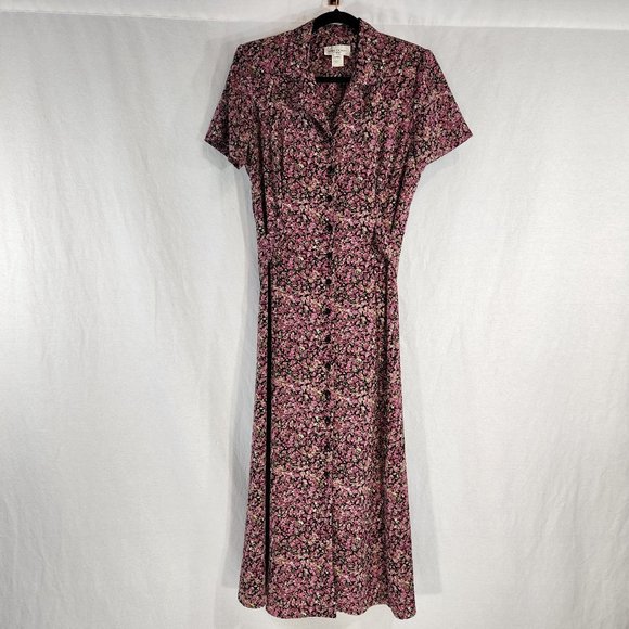 Miss Dorby Dresses & Skirts - VINTAGE Miss Dorby Floral Print Maxi Dress Size 14 Multicolor  Exc. Condition!